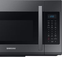 Samsung - 1.9 Cu. Ft.  Over-the-Range Microwave with Sensor Cook - Black Stainless Steel - Alternate Views