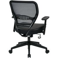 Space Seating - 57 Series Bonded Leather Office Chair - Black - Alternate Views