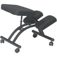 WorkSmart - KC Series Memory Foam Kneeling Chair - Gray/Black - Alternate Views