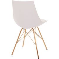 OSP Home Furnishings - Oakley Chair - White/Gold - Alternate Views