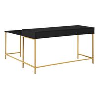 OSP Home Furnishings - Modern Life Desk in - Black - Alternate Views