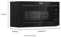 Maytag - 1.7 Cu. Ft. Over-the-Range Microwave - Black - Alternate Views