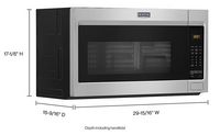Maytag - 1.7 Cu. Ft. Over-the-Range Microwave - Stainless Steel - Alternate Views