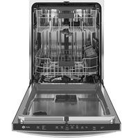 GE Profile - Top Control Built-In Dishwasher with Stainless Steel Tub, 3rd Rack, 45dBA - Slate - Alternate Views