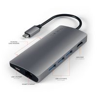 Satechi - Type-C Multi-Port Adapter V2-4K HDMI, Ethernet, USB-C, SD/Micro, USB 3.0 - MacBook Pro,... - Alternate Views