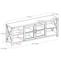 Walker Edison - Farmhouse TV Stand Cabinet for Most TVs Up to 78