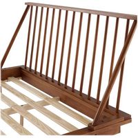 Walker Edison - Boho Solid Wood Queen Spindle Bed Frame - Caramel - Alternate Views