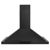 ZLINE - 30 inches - Externally Vented - Wall Range Hood - Black Stainless Steel - Alternate Views