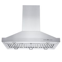 ZLINE - 36 inches - Externally Vented - Island Range Hood - Stainless Steel - Alternate Views