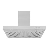 ZLINE - 36 inches - Externally Vented - Wall Range Hood - Brushed Stainless Steel - Alternate Views