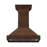 ZLINE - 30 inches - Externally Vented - Wall Range Hood - Walnut/Antigua - Alternate Views