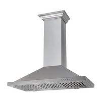 ZLINE - 36 inches - Externally Vented & Convertible - Wall Range Hood - Snow Stainless - Alternate Views