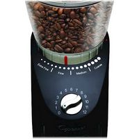 Capresso - Infinity Plus 4-Oz. Conical Burr Coffee Grinder - Black - Alternate Views