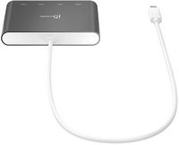 j5create - USB-C to 4-Port HDMI Multi-Monitor Adapter - Silver - Alternate Views