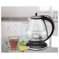 Capresso - H2O Glass 1.42L Electric Kettle - Black/Polished Chrome - Alternate Views