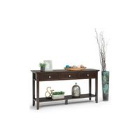 Simpli Home - Acadian SOLID WOOD 60 inch Wide Transitional Wide Console Sofa Table in - Brunette ... - Alternate Views