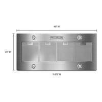 Whirlpool - 48 inches - Externally Vented - Under cabinet Range Hood - Stainless Steel - Alternate Views