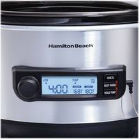 Hamilton Beach - 6qt Digital Slow Cooker - Stainless Steel - Alternate Views