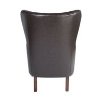 Finch - Morgan Traditional Foam Wing Chair - Espresso Brown - Alternate Views