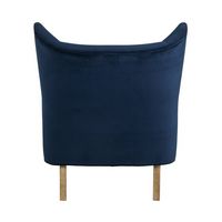 Finch - Mid-Century Modern Wing Chair - Dark Blue - Alternate Views