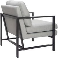 Finch - Contemporary Mid-Century Armchair - Gray/Light Gray - Alternate Views