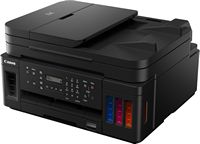 Canon - PIXMA MegaTank G7020 Wireless All-In-One Inkjet Printer with Fax - Black - Alternate Views