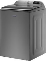 Maytag - 5.2 Cu. Ft. High Efficiency Smart Top Load Washer with Extra Power Button - Metallic Slate - Alternate Views