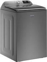 Maytag - 5.3 Cu. Ft. High Efficiency Smart Top Load Washer with Extra Power Button - Metallic Slate - Alternate Views