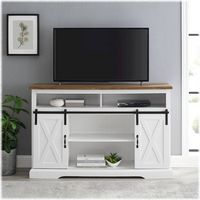 Sliding Barn Door Highboy Storage Console for Most TVs Up to 56