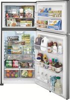 Frigidaire - Gallery 20 Cu. Ft. Top-Freezer Refrigerator - Stainless Steel - Alternate Views