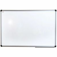 Floortex - Viztex Porcelain Magnetic Dry Erase Board with an Aluminium frame - 24'' x 36'' - White - Alternate Views