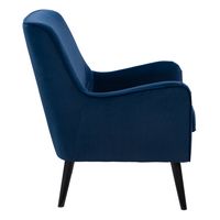 CorLiving - Elwood Modern Accent Chair - Dark Blue - Alternate Views