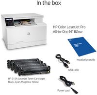 HP - LaserJet Pro MFP M182nw Wireless Color All-In-One Laser Printer - Alternate Views