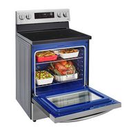 LG - 6.3 Cu. Ft. Smart Freestanding Electric Range with EasyClean and WideView Window - Stainless... - Alternate Views