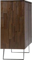 Simpli Home - Lowry Modern Industrial Solid Acacia Wood Medium Storage Cabinet - Distressed Charc... - Alternate Views