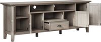Simpli Home - Redmond SOLID WOOD 72 inch Wide Transitional TV Media Stand in Distressed Grey For ... - Alternate Views