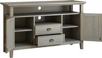 Simpli Home - Redmond SOLID WOOD 54 inch Wide Transitional TV Media Stand in Distressed Grey For ... - Alternate Views
