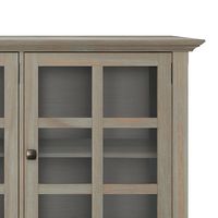 Simpli Home - Acadian SOLID WOOD 62 inch Wide Transitional Wide Storage Cabinet in Distressed Gre... - Alternate Views