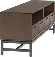 Simpli Home - Banting Modern Industrial TV Media Stand for Most TVs up to 65