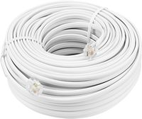 Insignia™ - 100' Landline Phone Cord - White - Alternate Views