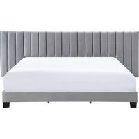 Finch - Gramercy Modern Upholstered King Platform Bed - Gray Velvet - Alternate Views