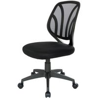 Office Star Products - Ventilated 5-Pointed Star Mesh Fabric Task Chair - Black - Alternate Views