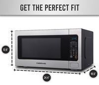 Farberware - Professional 2.2 Cu. Ft. Countertop Microwave with Sensor Cooking - Premium Stainles... - Alternate Views
