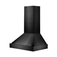 ZLINE - 30 inches - Externally Vented - Wall Range Hood - Black Stainless Steel - Alternate Views