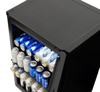 NewAir - 125-Can Beverage Cooler with Glass Door, Party and Turbo Modes, Cools to 23F, Digital Co... - Alternate Views