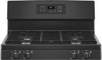 GE - 4.8 Cu. Ft. Freestanding Gas Range - Black - Alternate Views