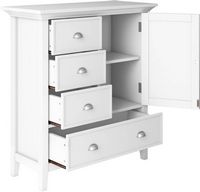 Simpli Home - Redmond SOLID WOOD 39 inch Wide Transitional Medium Storage Cabinet in - White - Alternate Views