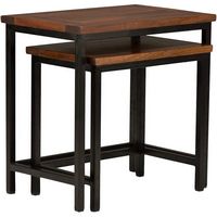 Simpli Home - Skyler 2 Pc Nesting Side Table - Dark Cognac Brown - Alternate Views