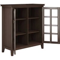 Simpli Home - Artisan SOLID WOOD 38 inch Wide Transitional Medium Storage Cabinet in - Tobacco Brown - Alternate Views