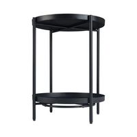 Simpli Home - Monet Industrial 17 inch Wide Metal Metal End Table in - Black - Alternate Views